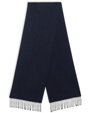 Brooks Brothers Écharpe À Franges - Blue