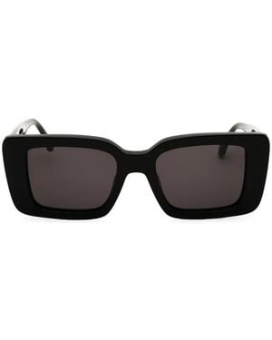 Palm Angels Dorris Rectangle-Frame Sunglasses - Black
