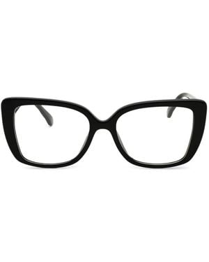 Tory Burch Lunettes De Vue À Monture Carrées Oversize - Black