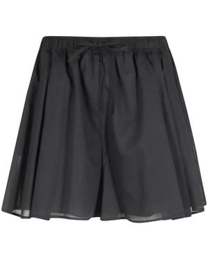 FEDERICA TOSI Muslin Flared Shorts - Black