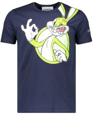 Iceberg X Looney Tunes Felpa Con Stampa Bugs Bunny - Blu