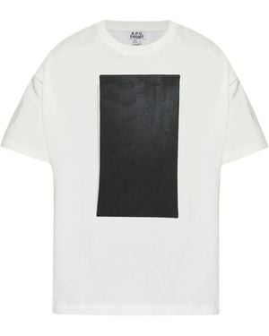 A.P.C. X Frgmt Geometric-Print T-Shirt - White