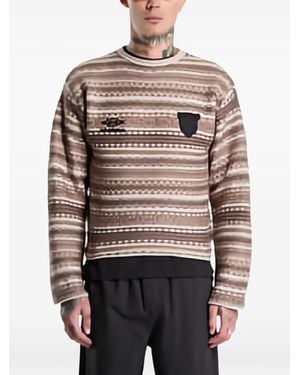 Umbro Fair Isle Crest Jumper - Grey
