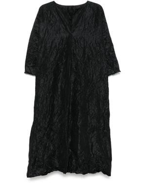 Daniela Gregis Robe Mi-Longue À Encolure Bateau - Noir