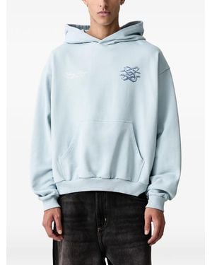 Filling Pieces Bridge The Gap Graphic-Print Drawstring Hoodie - Blue