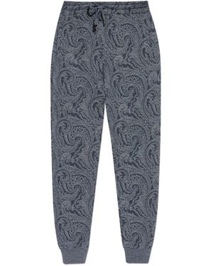 Etro Jogginghose mit Paisleymuster - Blau
