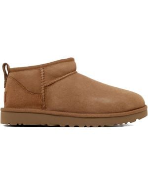 UGG Suede Sheepskin Boots - Brown