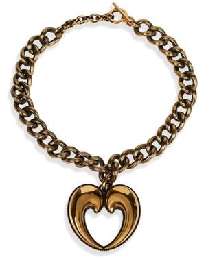 Etro Paisley Heart ネックレス - メタリック