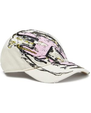DIESEL Graphic-Print Baseball Cap - White