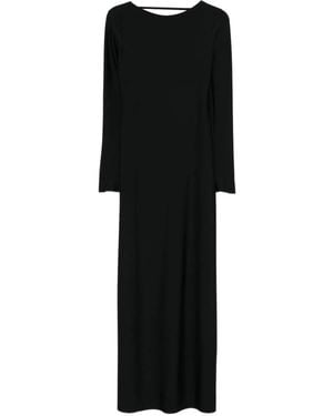 Nue Sabrine Long-Sleeve Maxi Dress - Black