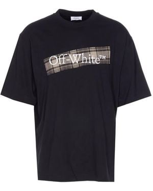 Off-White c/o Virgil Abloh T-Shirt mit Logo-Print - Blau