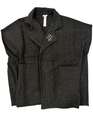 Liu Jo Giacca Con Spilla Con Logo E Maniche Ad Aletta - Nero