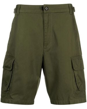 DIESEL P-Argym Cotton Cargo Shorts - Green