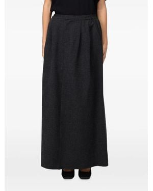 ELEH Plooirok Met Elastische Taille - Zwart