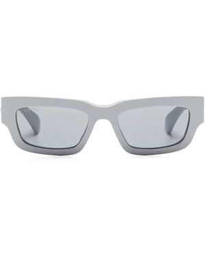 Gucci Rectangle-Frame Sunglasses - Grey