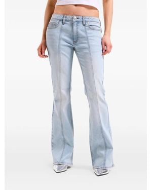 Juicy Couture Schlagjeans Mit Kronenstickerei - Blau
