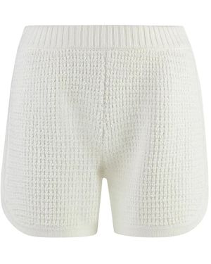 St. John Knitted Shorts - White