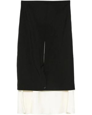 Rohe Layered Midi Skirt - Black