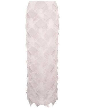 Paris Georgia Basics Minijupe À Franges - White