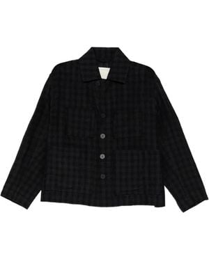 Toogood Magician Check-Pattern Jacket - Black