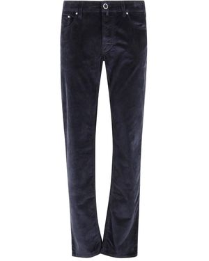 Jacob Cohen Corduroy Five-Pockets Trousers - Blue