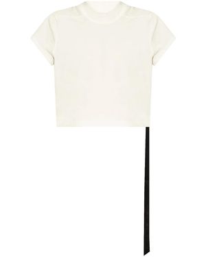 Rick Owens T-Shirt mit Zierband - Weiß