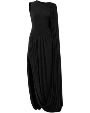 Axel 113 Vestido Valentina Asimétrico Drapeado - Negro