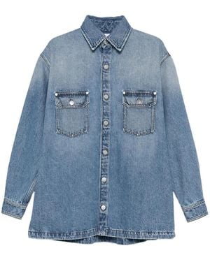 Stella McCartney Button-Fastening Flap-Pocket Shirt - Blue