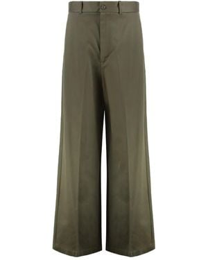 Nili Lotan Broek Met Wijde Pijpen - Groen