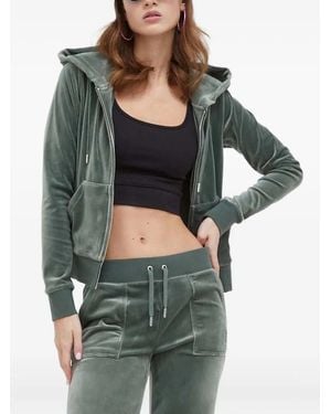Juicy Couture Hooded Zip-Up Hoodie - Green