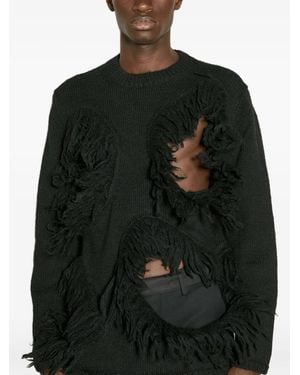 Comme des Garçons Fringed Jumper - Black
