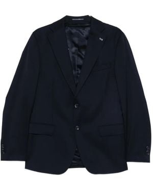 Alberto Gozzi Single-Breasted Wool Suit - Blue