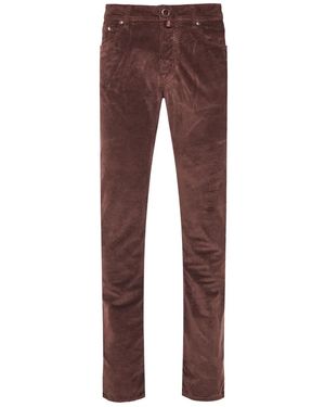 Jacob Cohen Bard Corduroy Trousers - Purple