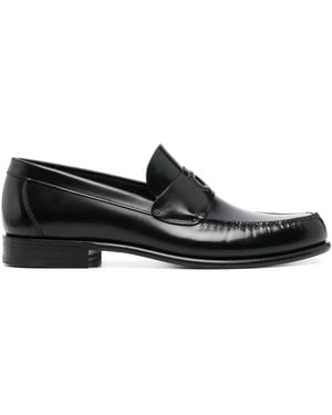 Ferragamo Loafer Mit Geprägtem Gancio - Schwarz