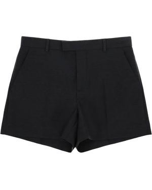 Gucci Logo Wool Shorts - Black