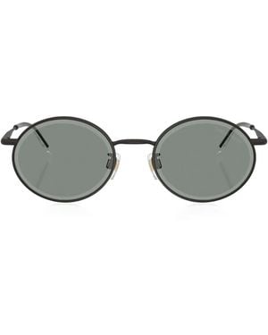Giorgio Armani Ar6170 Oval-Frame Sunglasses - Grey