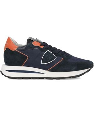 Philippe Model Sneakers Mit Einsätzen - Blau