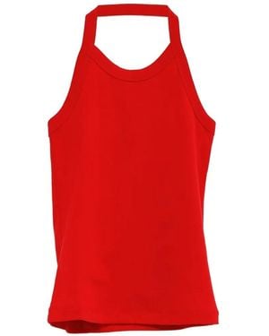 Flore Flore Top Angie Con Scollo All'Americana - Rosso