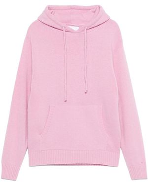 Seven Gauge Wool Hoodie - Pink