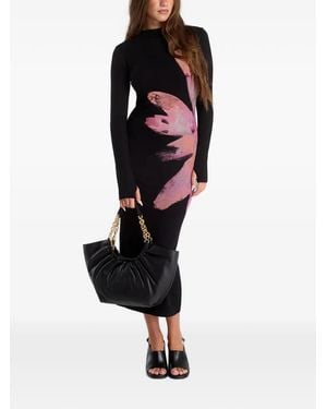 Desigual Sevilla Floral-Print Midi Dress - Black