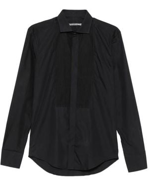 Brian Dales Camicia Con Pettorina Plissettata - Nero