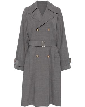 Philosophy Di Lorenzo Serafini Gabardina con cinturón - Gris
