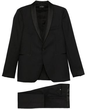 Tagliatore Single-Breasted Suit - Black