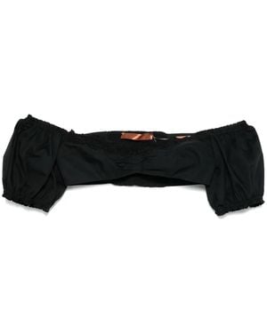 Ermanno Scervino Off-shoulder top - Schwarz