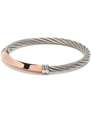 Charriol Better Half Logo-Engraved Bracelet - White
