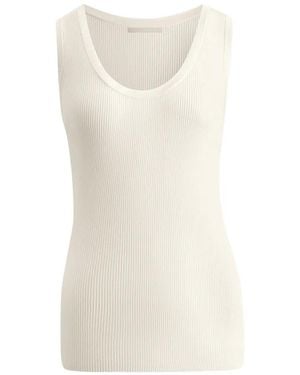 12 STOREEZ Zoe Ribbed Tank Top - White