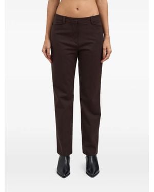 Thelatest Abbie Belt-Loops Trousers - Brown