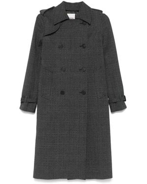 Sandro Crystal-Embellished Coat - Gray