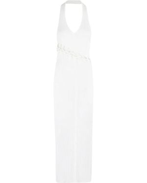 IRO Ribbed Halterneck Dress - White