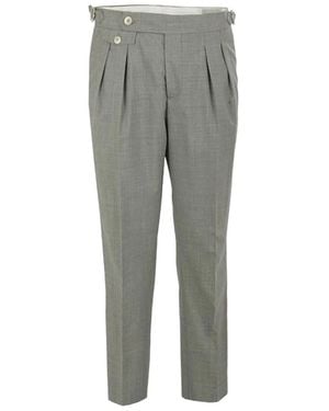 Brunello Cucinelli Wool Tailored Trousers - Grey
